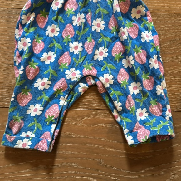 Baby Boden Floral Strawberry Romper - Picture 4 of 5